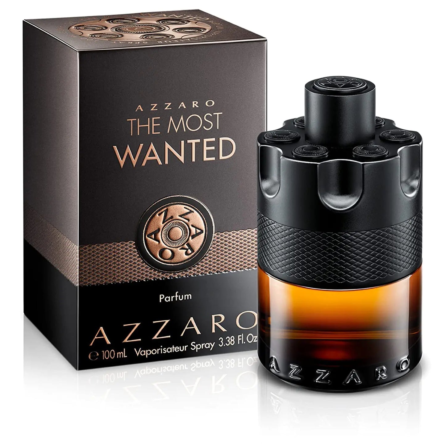 Azzaro The Most Wanted Parfum - Intense Mens Cologne - Spicy & Seductive Fragrance for Date Night - Lasting Wear - Irresistible Luxury Perfumes for Men 3.38 Fl Oz (Pack of 1)